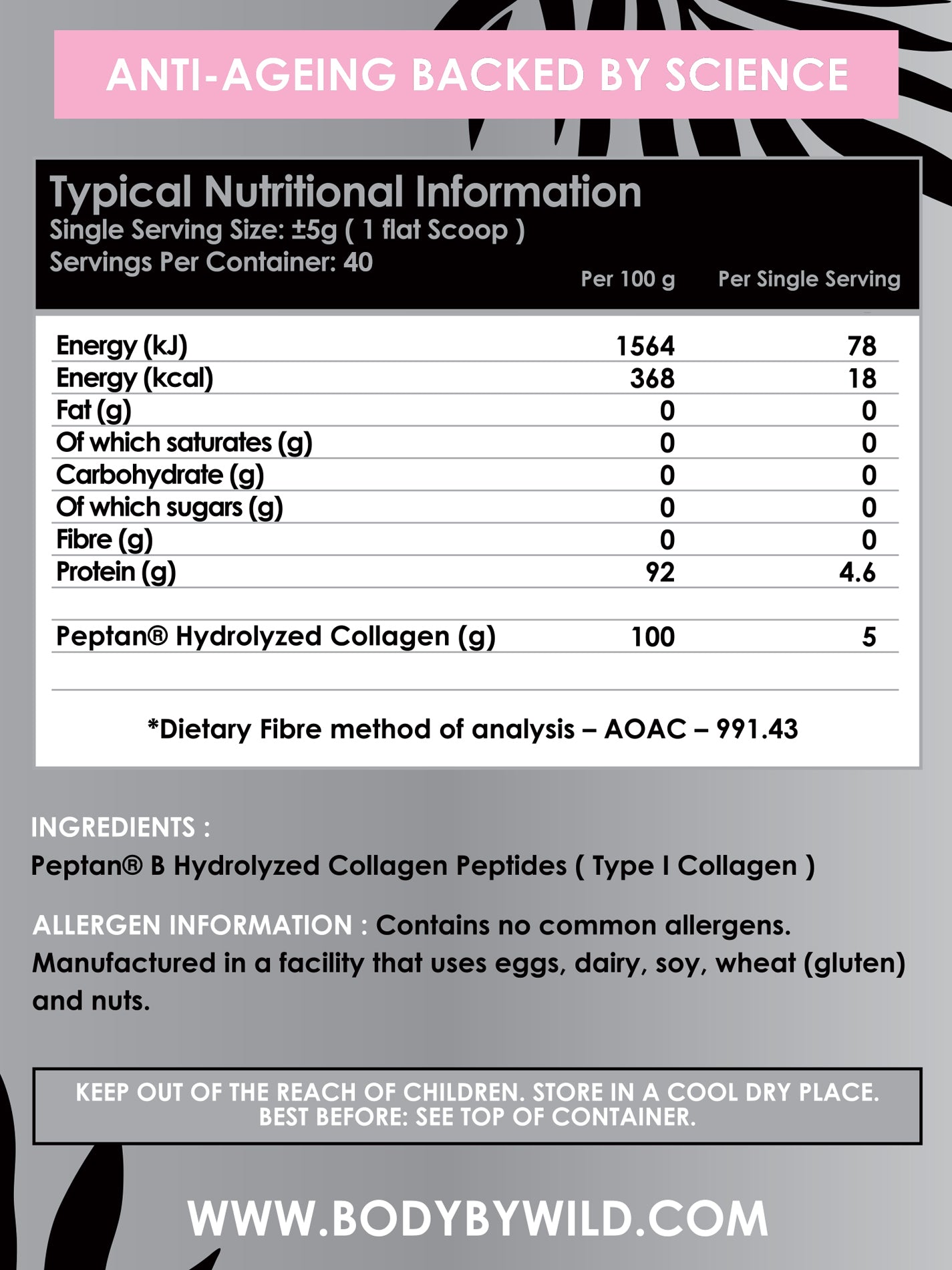 WILD - Beauty Spell - Plain Jane Raw Collagen