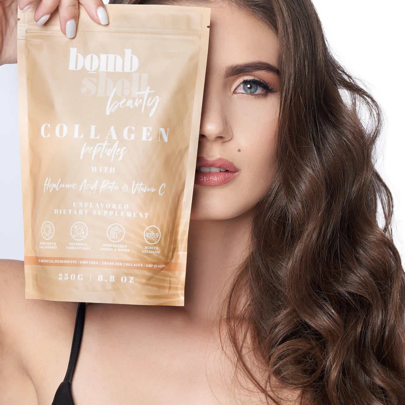 Bombshell Beauty: Bovine Collagen, Hyaluronic Acid, Vitamin C & Biotin (250g)